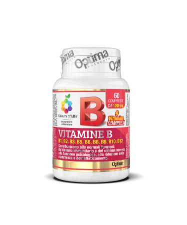 Colours of Life Vitamins B Complex - Suppl ment de vitamines du groupe B - Sans gluten et v g talien 60 comprim s