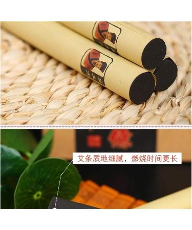 Premium Bangha Moxa Rolls 18x200mm - Gold Powder Smoking Moxa Rods for Moxibustion & Massage Therapy - Buy Online on GoSupps.com