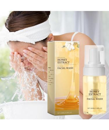 Honey Facial Cleanser - 100ml Deep Face Cleanser for Daily Use | Honey Foam Facial Cleanser | Oil Control Cleanser | Deep Cleansing Cleanser | Hydrating Nourishing Wash for Face Skin Care - Buy Online on GoSupps.com