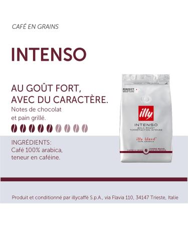 illy INTENSO roasted coffee beans for grinding 500 g pack - Buy Online on GoSupps.com