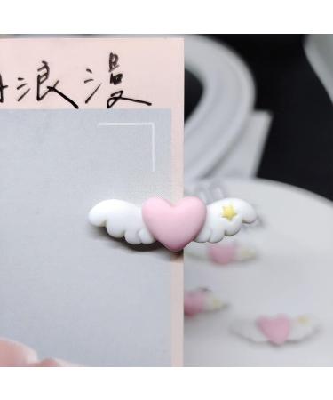 amangul Matte Hair Clip for Hot Girls Heart Wing Shape Hair Barrettes Duckbill Ponytail Hair Barrettes for Teens Girls - Buy Online on GoSupps.com