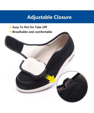 Men's Wide Diabetic Shoes with Removable Memory Foam Insoles - Light Blue, Size 11.5/12.5 - Buy Online on GoSupps.com