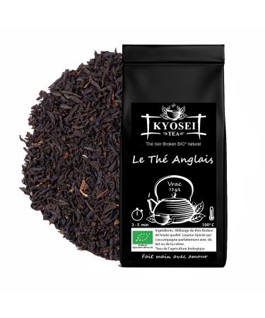 Kyosei Tea Th Noir Bio Premium "Th Anglais" Vrac 100g M lange de Th s Noirs Broken Infusion Cors e et quilibr e