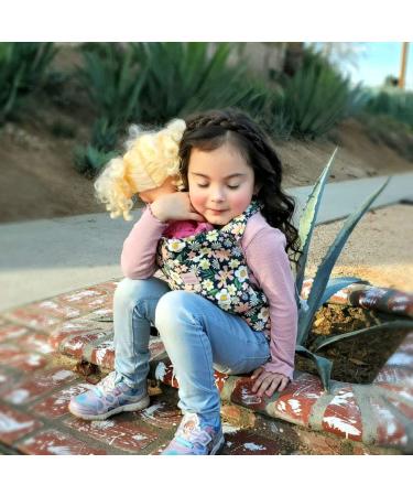 Buy Bebamour Doll Carrier for Girls | 3 in 1 Soft Baby Sling | 100% Cotton Doll Accessories (Green Flower) - International Shipping Available - Buy Online on GoSupps.com