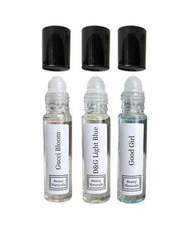 Clean Women Perfume Set - Fragrance Oil For Women Roll On Body Oil Perfume Samples Gift For Her Perfume Oil Sampler (Clean Collection)