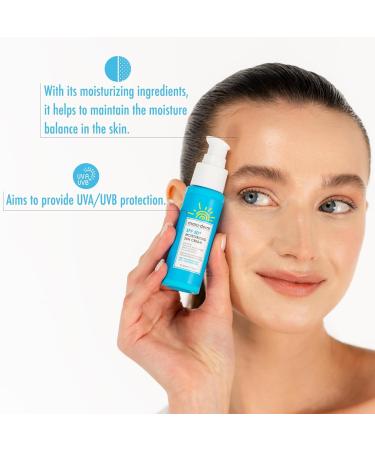 Maruderm Moisturizing Sun Cream SPF 50+ UVAUVB Protection with New Generation Filters Light NonGreasy Daily Sun Cream for All Skin Types 50 ML - Buy Online on GoSupps.com