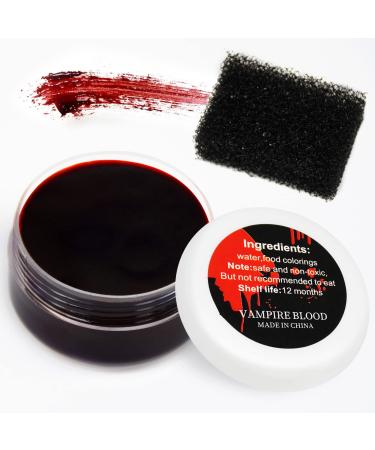 1 oz Halloween Coagulated Blood 30g Fake Blood Gel for SFX Wound Cuts Clown Vampire Film Cosplay Makeup