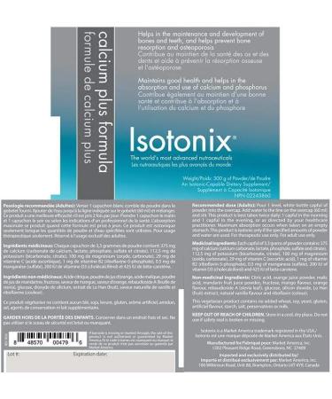 Isotonix Calcium Plus Helps in Development and Maintenance of Bones and Teeth Helps in the Absorption and use of Calcium and Phosphorous Helps Prevent Bone Resorption and Osteoporosis Market America (90 Servings) - Buy Online on GoSupps.com