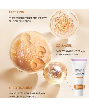 Dark Spot Corrector Cream - Remove Dark Spots on Face & Body | Collagen & Niacinamide | Instant Results | 2 oz - Buy Online on GoSupps.com