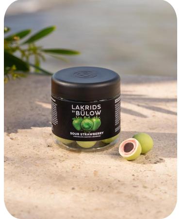 Lakrids by B low Sour Strawberry - 125g Red Licorice Covered in White Chocolate | Buy Internationally - Buy Online on GoSupps.com