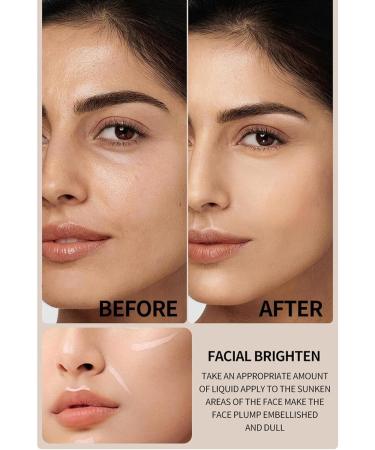  Flkiglm Face highlighter stick makeup highlighter stick 2x blendable contour makeup pencil | Eyeshadow highlighter highlighter cosmetic eye brightener sticks - Buy Online on GoSupps.com