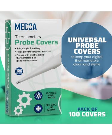 Thermometer Probe Covers - Pack of 100 - Universal Disposable Cover Box for Digital Thermometer - 100 Count - Buy Online on GoSupps.com