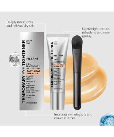 QGuoJie Instant Eye Tightener Cream with brush 20 ml firming and smoothing primer for the face reduces fine lines wrinkles and circles around the eyes longlasting matte finish 1 - Buy Online on GoSupps.com