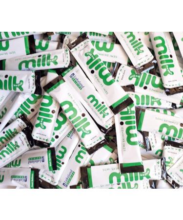 55x Semi Skimmed UHT Milk Sticks 10ml Individually Wrapped Pouches Portions Sachets Lakeland Semi-skimmed milk 55 - Buy Online on GoSupps.com
