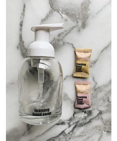 Essence of Life Foaming Hand Soap Tablets Starter Kit - Glass Bottle Pump & 2 Refills (Lemon Love & Wild Lavender) - Eco-Friendly International Shipping - Buy Online on GoSupps.com