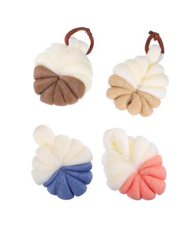 Angoily 8 Pcs Bath Ball Bath Flower Shower Exfoliating Skin Massage Bath Scrubber Soappen Exfoliating Body Ball