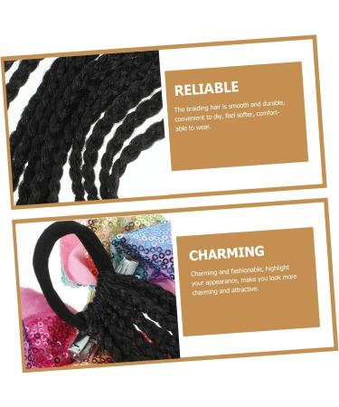 Toyvian Hair Accessories Women Hair Extensions Braiding Hair Colorful Hair Extension Hair Extensions Decoration Hair for Braiding Cosplay Hair Accessory Chemical Fiber Wig Ponytail Miss As Shown 03 29X16CM - Buy Online on GoSupps.com