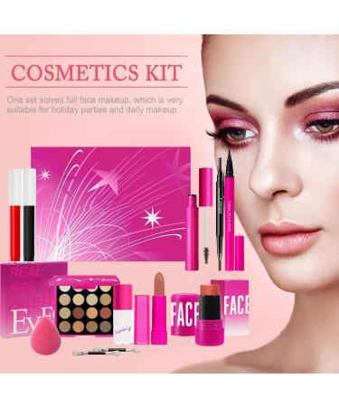 Makeup Kit: Beginner Makeup Set Durable Complete Professional Sweatproof Tray Cosmetic Make Up Starter Beginner Makeup Kits for Women | - Buy Online on GoSupps.com