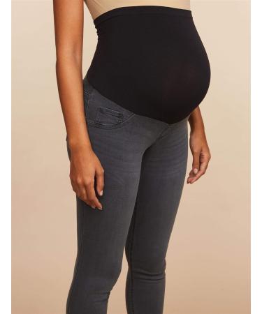 Motherhood Maternity Women's Indigo Blue Stretch Denim Jegging Jeans - Secret Fit Belly, Ankle Length, Grey Wash - Buy Online on GoSupps.com