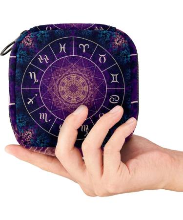 Magic Zodiac Sign Sanitary Napkins Storage Bag | Menstrual Pad & Cup Holder for Teens & Women - Buy Online on GoSupps.com