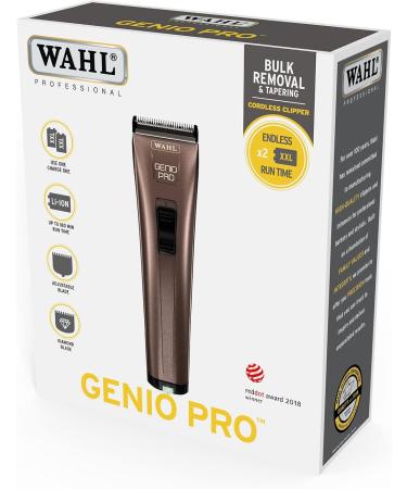 Wahl Genio Pro Professional Hair Clippers Pro Haircutting Kit Clippers for Bulk Hair Removal Diamond Blade Adjustable Blades Cordless Lightweight Barbers Supplies - Buy Online on GoSupps.com