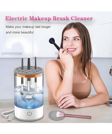 Electric Cosmetic Brush Cleaner - Rechargeable & Efficient | All Size Makeup Brushes & Tools | White - Buy Online on GoSupps.com