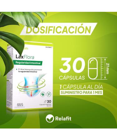 Laxflora 30 capsules Relafit MS laboratories nutrition for 1 month probiotics without aloin effective treatment against constipation and accelerates digestion vegan - Buy Online on GoSupps.com