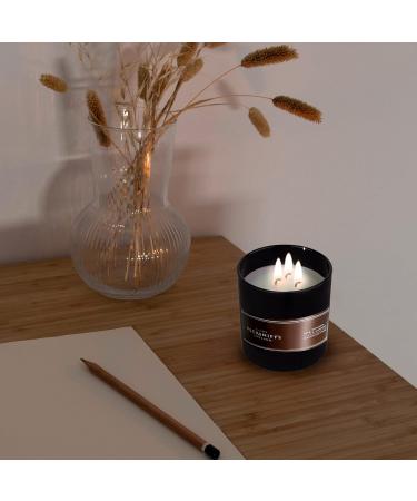 Pecksniff's Black Bourbon & Mandarin 3-Wick Scented Candle - 283g/9.9oz | Long-Lasting Aromatherapy for Relaxation | International Shipping Available - Buy Online on GoSupps.com