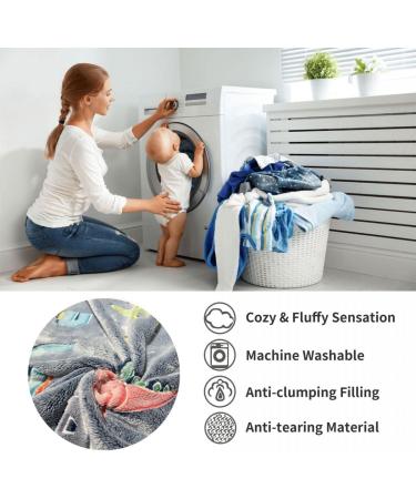 MOYORA Glow In The Dark Blanket Dinosaur Throw Blankets for Boys Girls Kids Birthday Gifts Soft Toy Cozy Flannel Fluffy Plush 60" 80" (dinosaur 150_x_200_cm) 150_x_200_cm Dinosaur - Buy Online on GoSupps.com