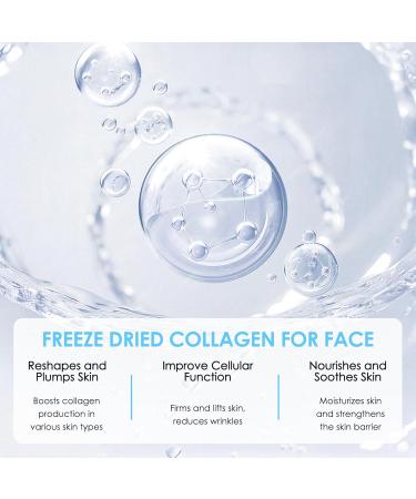 Noviqo Freeze Dried Collagen for Face Anti-Wrinkle Freeze-Dried Nano-Silk Collagen System Instant Face & Eye Lift Treatment Suitable for Skin Care - Buy Online on GoSupps.com