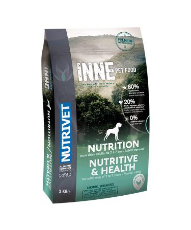 NUTRIVET - INNE Dog - Grain-free kibble - Adult dog - Poultry - 80% ingredients of animal origin - 3 kg