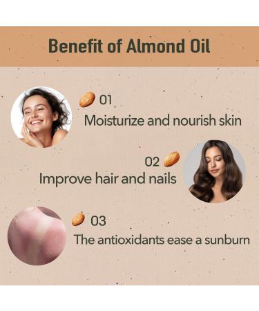 Aceite De Almendras 2 Oz. Almond Oil 2-PACK - Buy Online on GoSupps.com