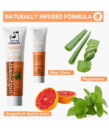Natural Dog Toothpaste | 100g Mint Pet Toothpaste for Dental Care - Remove Plaque, Fight Decay & Bad Breath - Buy Online on GoSupps.com