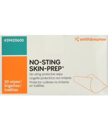Smith and Nephew No Sting Prep Wipes (Box of 50 Wipes)