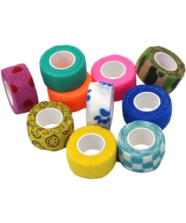 Sport Self Adhesive Bandage Finger Tape 2.5cm Wide x 5m Length Elastic Breathable Cloth Tape - Buy Online on GoSupps.com