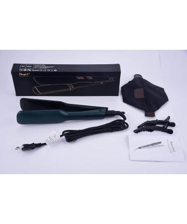 CCKeyin Smooth Iron Wide - 44mm Extra Wide Hair Care with Digital LCD 12 Heat Settings (120-230 C) - Portable Travel Hair Smoother in Green - Buy Online on GoSupps.com