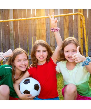 WILLBOND 8-Piece Soccer Hair Scrunchies Set | Elastic Hair Ties for Girls, Players, Coaches | Sport Hair Accessories Perfect Soccer Gift - Buy Online on GoSupps.com