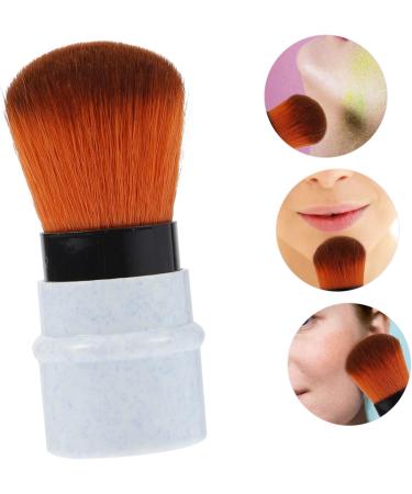 FRCOLOR Telescopic Powder Brush Loose Powder Brush Highlighter Makeup Brush Blush Applicator Brush Face Blush Brush Loose Brush Foundation Makeup Makeup Tool Marbling Paint Plastic Blue medium - Buy Online on GoSupps.com
