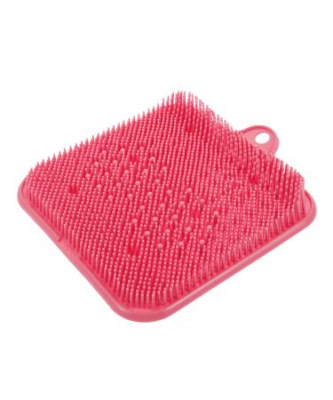 Beaupretty 1st foot massage cushion Foot massager Shower Massage Pad Foot cushion Foot pads Bathroom mats Massage pads Creative massage pad massage pad multifunction detergent spa pvc 26.5x3x3.5cm pink