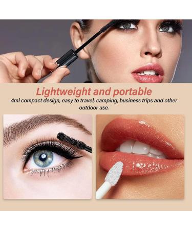 RockVOQRN 12pcs 4ml Empty Make Up Tube Black Sealing Lip Gloss Mascara Tube Daily Travel Camping - Buy Online on GoSupps.com