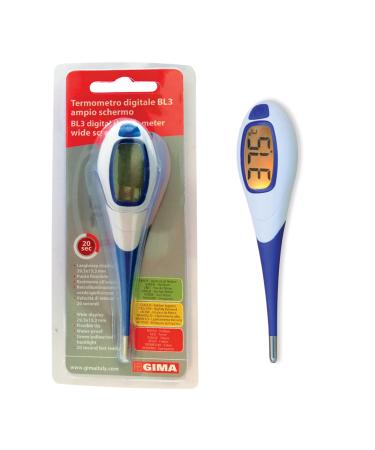 GIMA - digital thermometer BL3 20 seconds large screen flexible lace waterproof backlight red/orange/green 25554