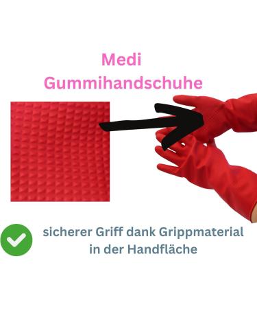 Olanmarp Medi Rubber Gloves for Compression Stockings Easy Application & Laundry Net Size M - Buy Online on GoSupps.com