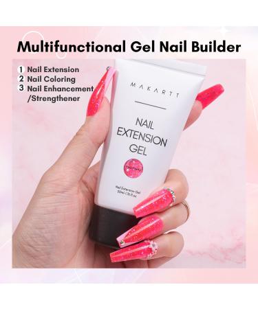 Buy Makartt Poly Nail Gel 50ml - UV Nail Extension Gel in Vibrant Colors | Perfect for DIY Manicure & Nail Design | Ideal Gift for Starters - Buy Online on GoSupps.com