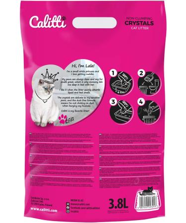 Calitti Premium Silicate Cat Litter | Antibacterial Crystals | 3.8L Pack | International Shipping Available - Buy Online on GoSupps.com