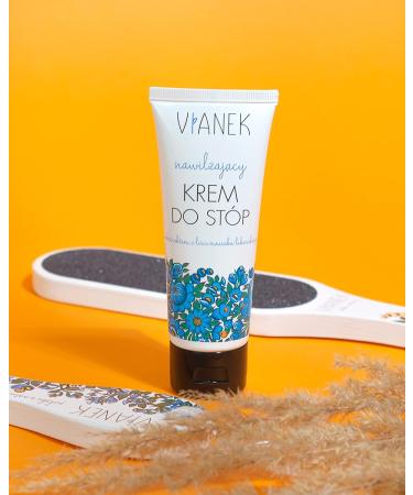 VIANEK Moisturising Foot Cream 75ml | Vegan Natural Cosmetics for Men & Women | Hydrating & Nourishing - Buy Online on GoSupps.com