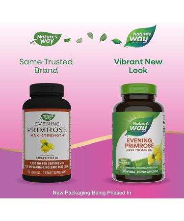 Nature's Way EfaGold Evening Primrose Oil 1300mg - 120 Softgels | Max Strength for Women's Health - Buy Online on GoSupps.com