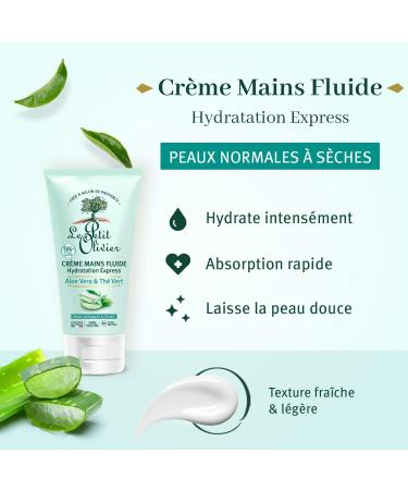 Le Petit Olivier Express Moisturizing Hand Cream - Aloe Vera and Green Tea for Women 2.5 oz - Buy Online on GoSupps.com