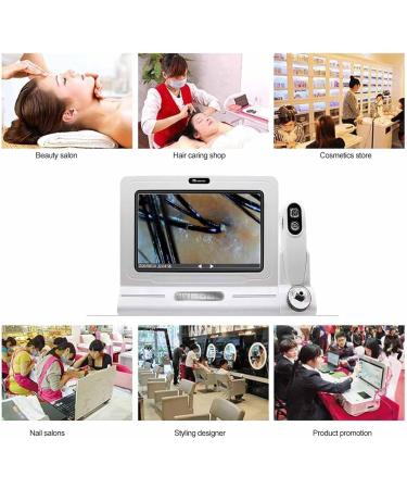 Scalp Hair Follicle Detector Scalp Detector Digital Microscope Skin Analyzer for Hair and Skin Care with Professional Four-in-one Analysis Chart - Buy Online on GoSupps.com