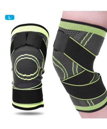 Buy Breathable Sports Knee Pads Warm Protection for Winter Training | Green L #213 - Buy Online on GoSupps.com