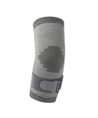 Rehband knitted elbow sleeve elbow support for work sports & daily life stabilizes joints and muscles Colour:Grey Size:Large/X-Large Large / X-Large Grey